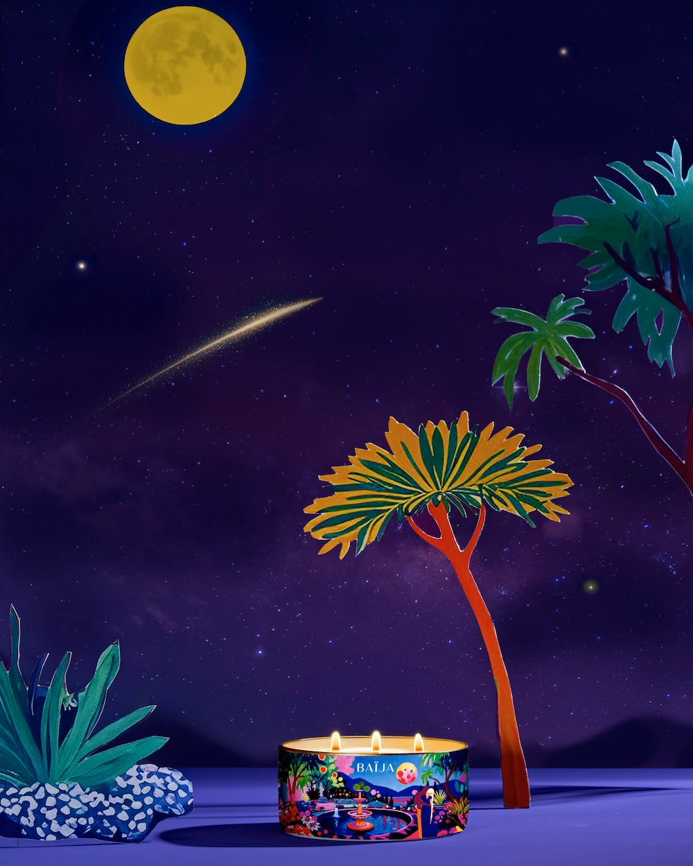 Grande Bougie Minuit Chéri 300 gr - BAÏJA