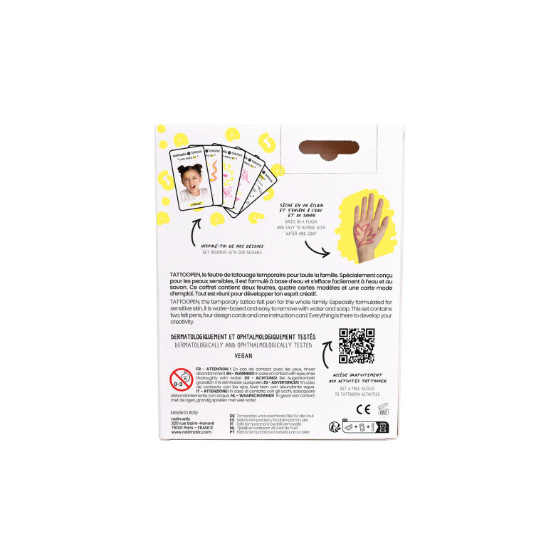 Coffret Jungle Feutres tatouage temporaire - NAILMATIC