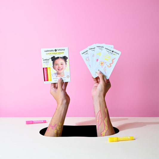 Coffret Jungle Feutres tatouage temporaire - NAILMATIC