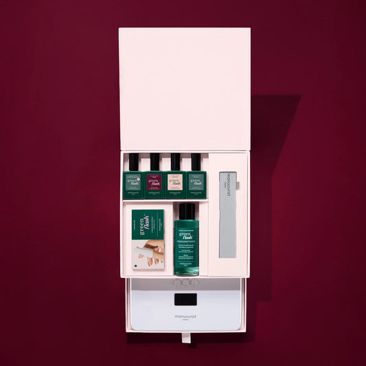 Coffret Noël Green Flash Prune & Pale Rose - MANUCURIST
