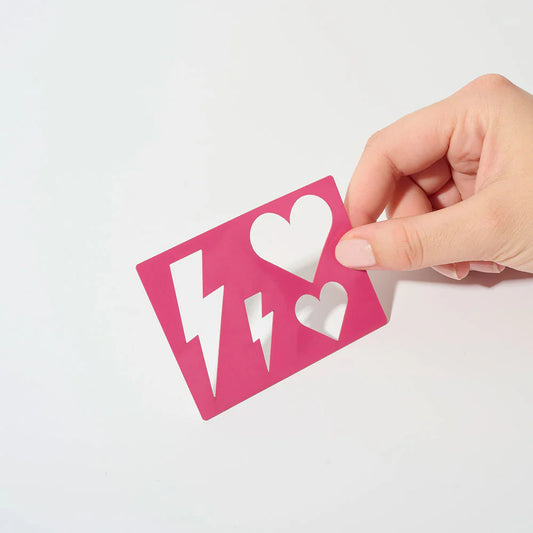 Pochoir Cœur - SI SI LA PAILLETTE