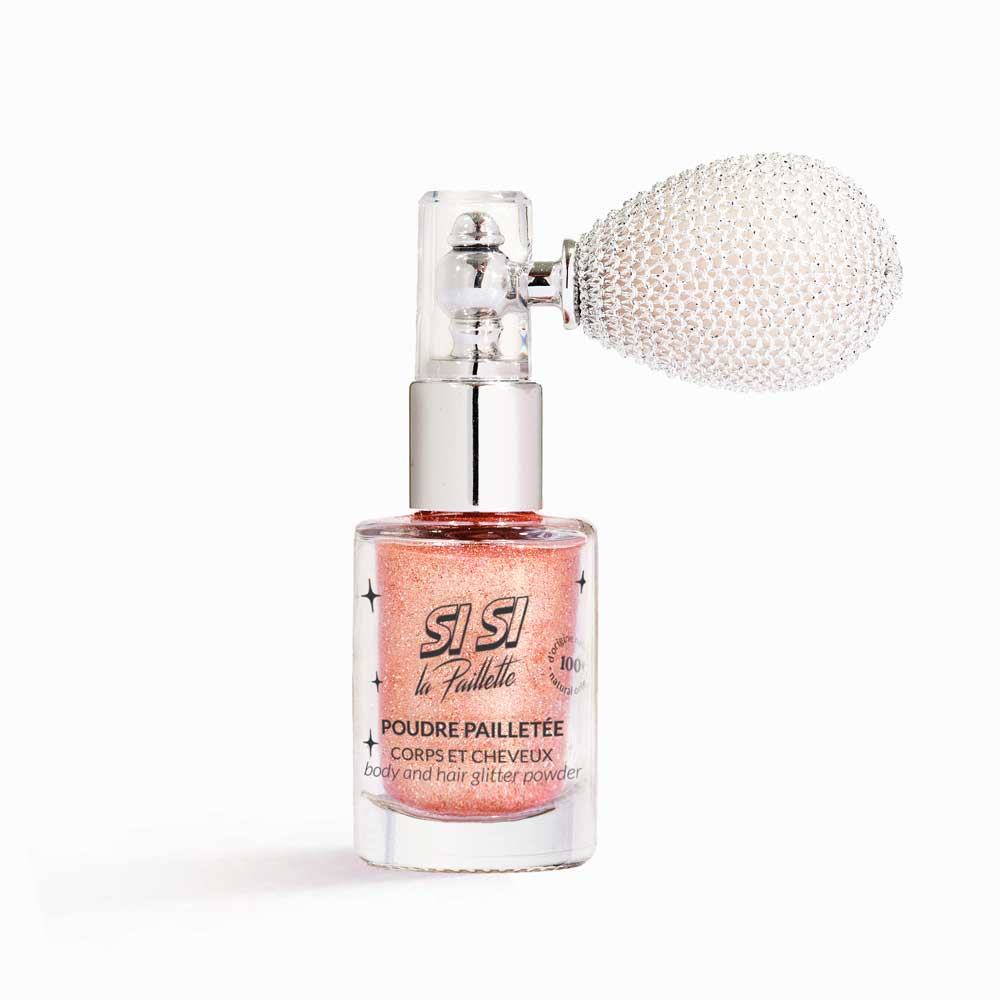 Spray Poudre Pailletée corps et cheveux - Or Rose - SI SI LA PAILLETTE