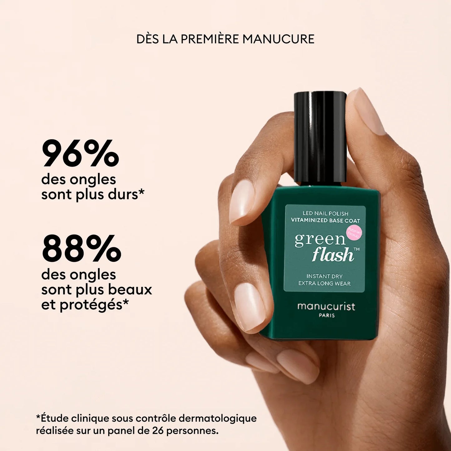 Base coat vitaminé Green Flash - MANUCURIST
