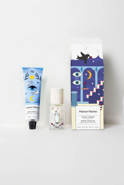Coffret Avant l’orage & Crème mains Minus Cumulus - MAISON MATINE
