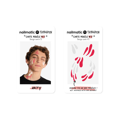 Coffret Arty Feutres tatouage temporaire - NAILMATIC