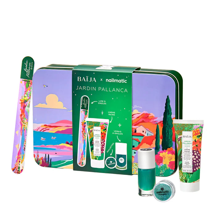 Coffret Jardin Pallanca vernis Vert - BAÏJA x NAILMATIC
