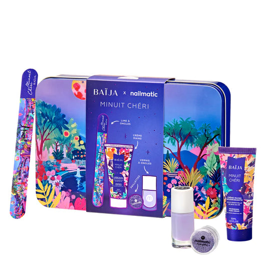 Coffret Minuit Chéri vernis Lilas - BAÏJA x NAILMATIC