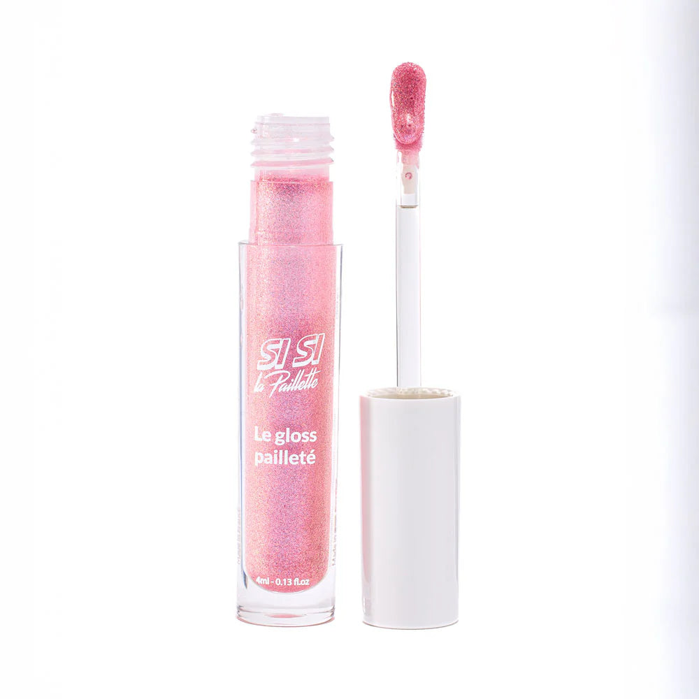 Gloss pailleté Rose Pamela - SI SI LA PAILLETTE