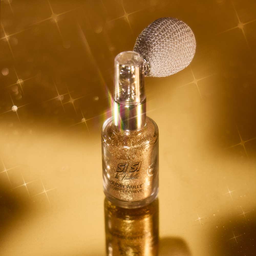 Spray Poudre Pailletée corps et cheveux - Dorée - SI SI LA PAILLETTE