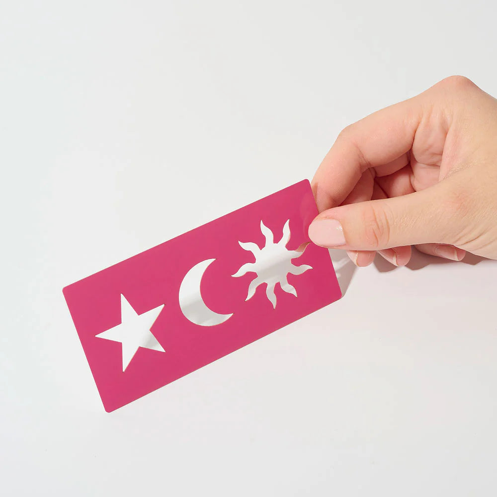 Pochoir Cosmique- SI SI LA PAILLETTE