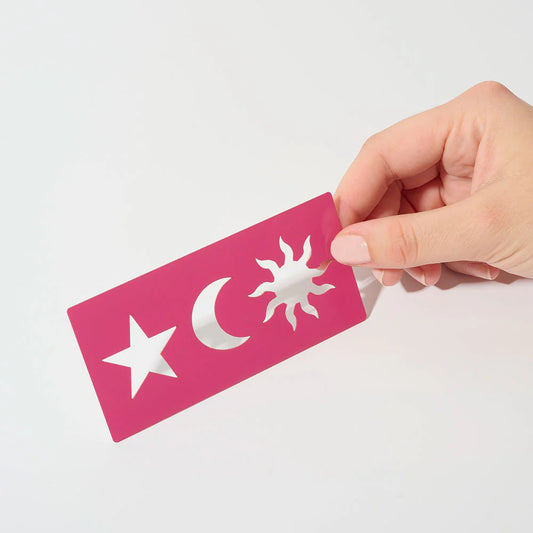 Pochoir Cosmique- SI SI LA PAILLETTE