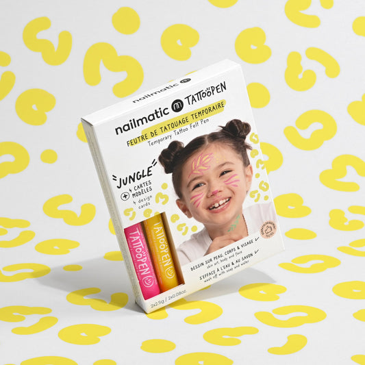Coffret Jungle Feutres tatouage temporaire - NAILMATIC