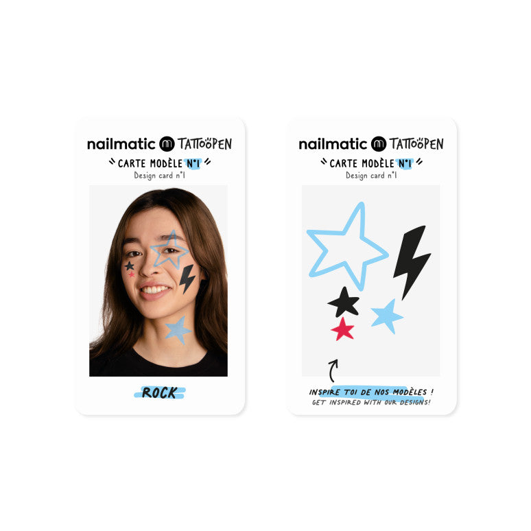Coffret Rock Feutres tatouage temporaire - NAILMATIC
