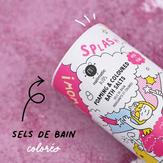 Sels de Bain Colorés - Rose - NAILMATIC